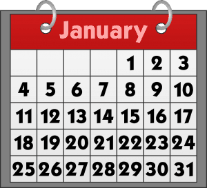 Pet Holidays and Awareness Days  - January Calendar