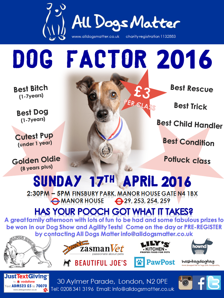 All Dogs Matter Dog Factor 2016 - London Dog Events